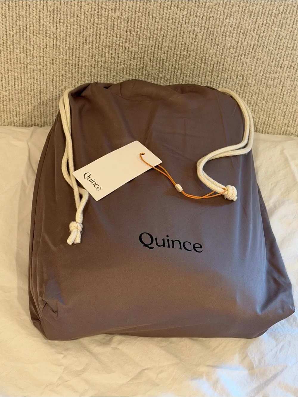 Quince Bamboo Duvet Cover Set King/Cal King Stone